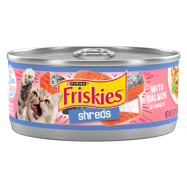 Friskies Shreds With Salmon Sauce Wet Cat Food 5.5 oz. Case of