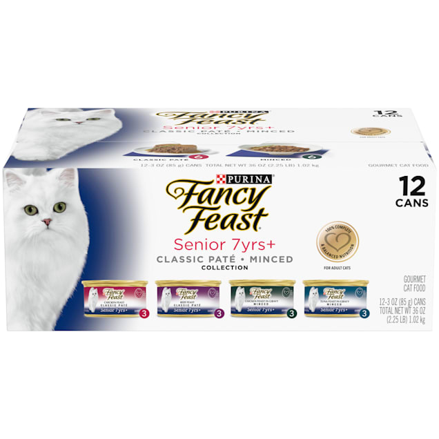 Fancy Feast High Protein Senior 7+ Chicken, Beef & Tuna Wet Cat Food ...