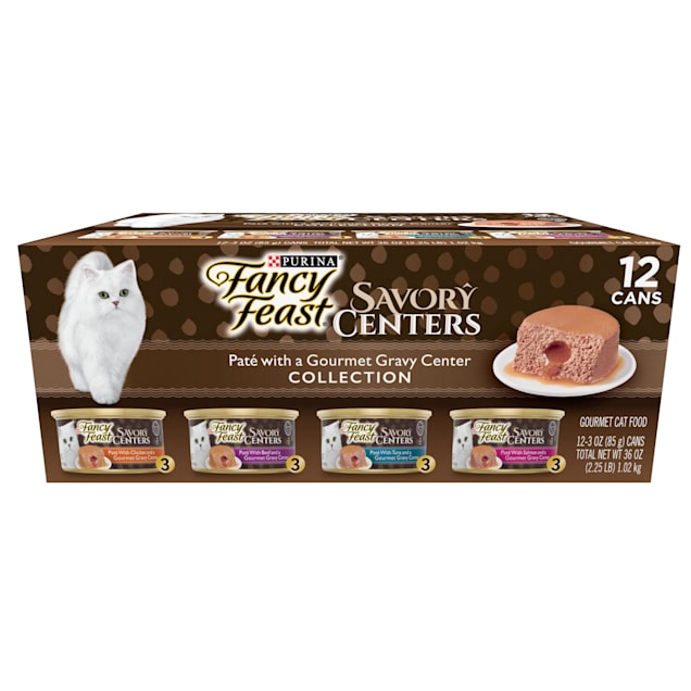 Fancy Feast Savory Centers Pate Gravy Variety Pack 3oz from Petco