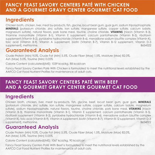 Fancy Feast Savory Centers Pate with a Gravy Center Wet Cat Food