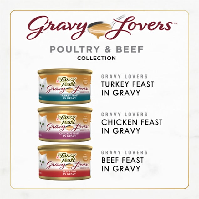 Fancy Feast Lovers Poultry and Beef Gourmet Gravy Wet Cat Food