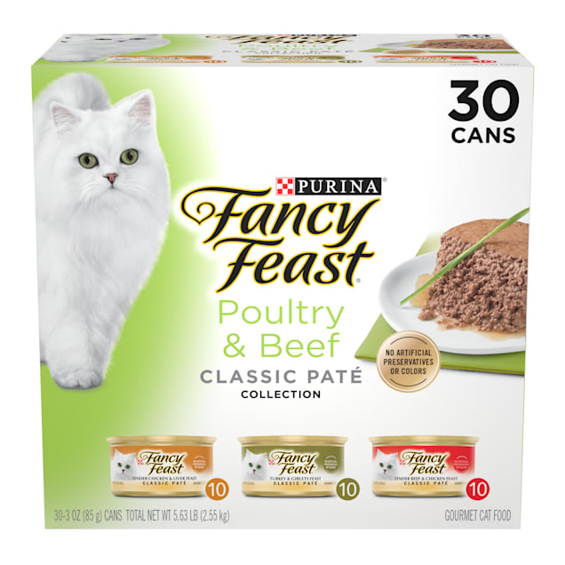 Wet cat food outlet fancy feast