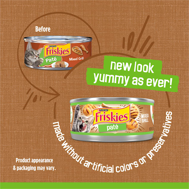 Purina Friskies Mixed Grill Wet Cat Food Pate 5.5 oz. Petco
