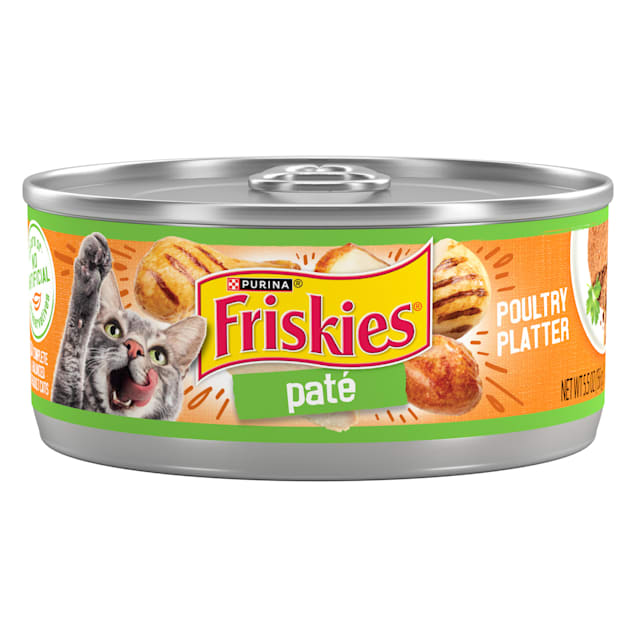 Friskies Pate Poultry Platter Wet Cat Food 5.5 oz