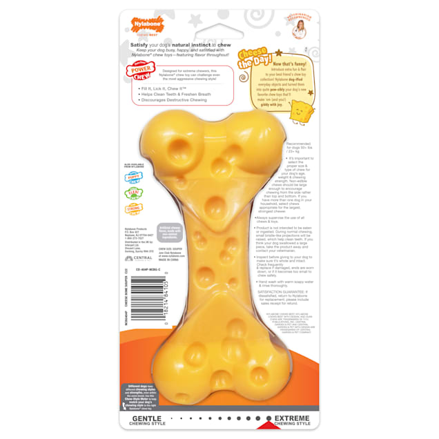 Nylabone Power Cheese Chew Dog Toy, X-Large