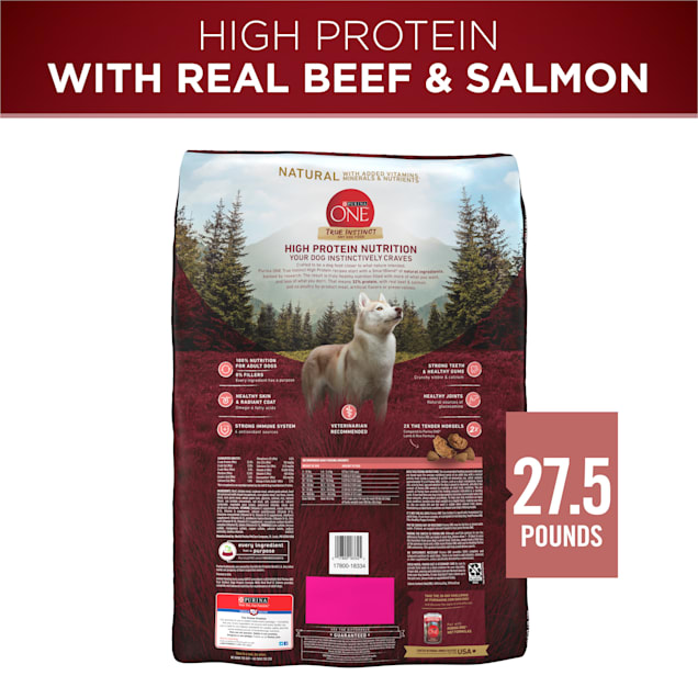 Purina one true instinct salmon new arrivals dog food