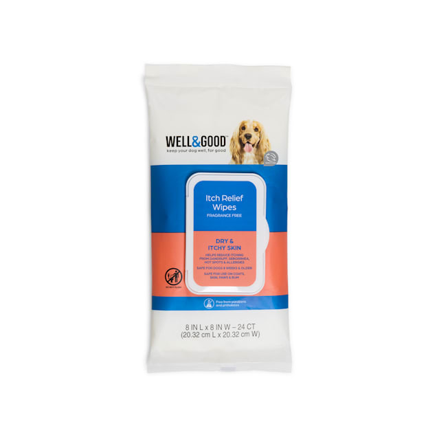Well Good Itch Relief Dog Wipes Count of 24