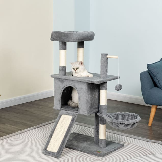 Gray online cat tree