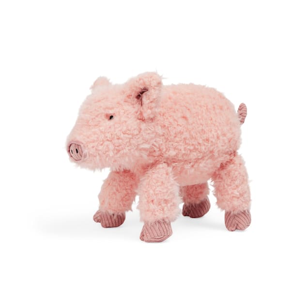 Soft pink pig dog toy cheap