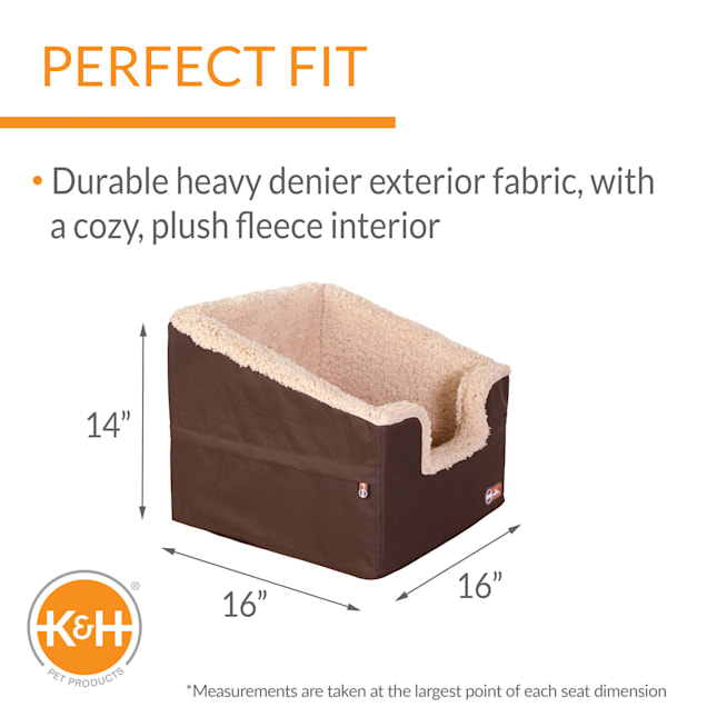 K H Chocolate Collasipble Bucket Booster Rectangle Pet Seat Small Petco