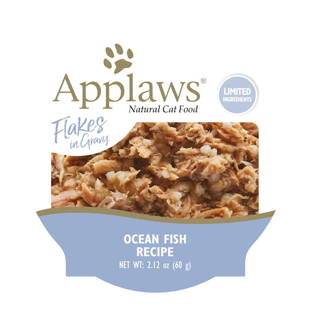 Applaws Natural Wet Cat Food Ocean Fish in Gravy, 2.12 oz., Case of 18 - Carousel image #1