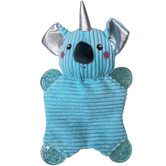 Bark-A-Boo Unicorn Beach Party Teether Flatty Koala Dog Toy, Medium - Carousel image #1