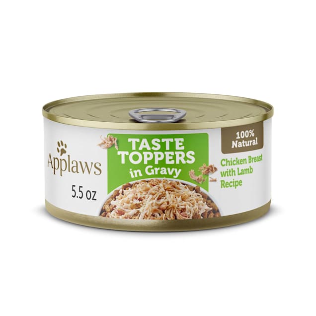 Applaws Taste Toppers Chicken Breast with Lamb in Gravy Natural Wet Dog Food, 5.5 oz., Case of 12 - Carousel image #1