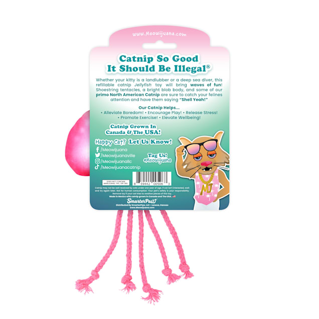 Meowijuana Jellyfish Refillable Cat Toy