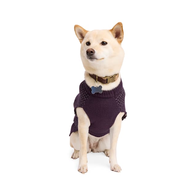 Reddy Reflective Dog Sweater Deep Purple X Small Petco