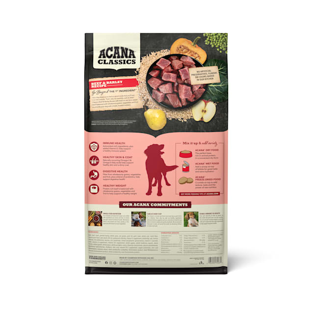 ACANA Classics Beef & Barley Recipe Dry Dog Food, 22.5 lbs. | Petco
