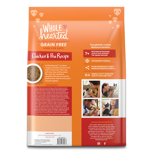 Wholehearted senior cat food deals