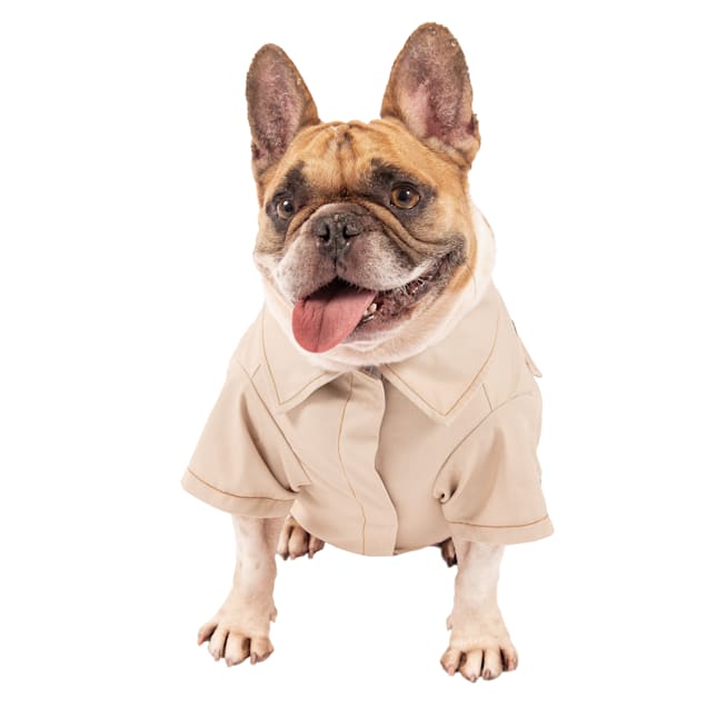 Wrangler Tan Button Dog Shirt XS Lightweight Washable