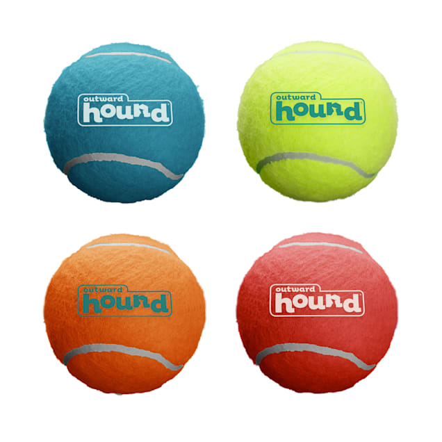 Outward Hound Squeaker Ballz Fetch Dog Toy, Small, Pack of 4 - Carousel image #1
