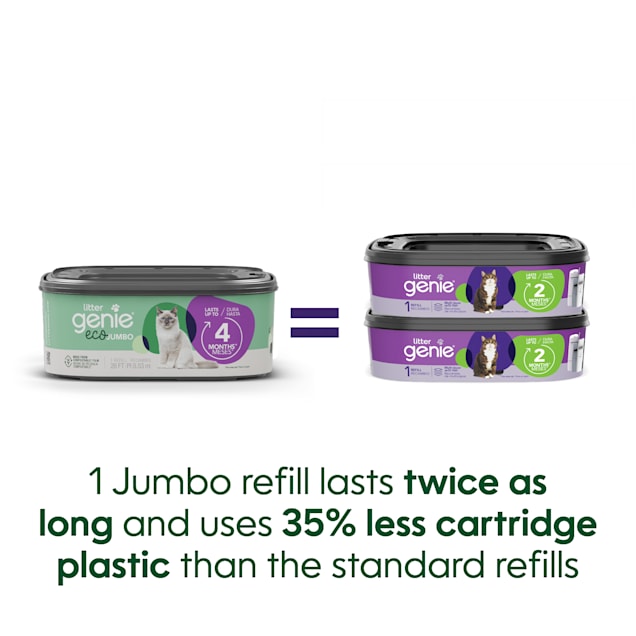 Litter Genie Eco Jumbo Compostable Refill Cat Litter Box Pack of 1