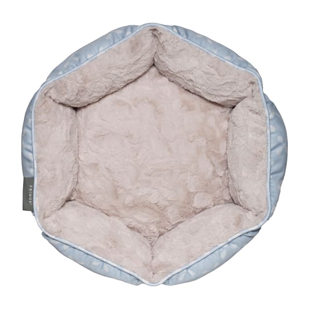 PetShop Rustic Daisy Hexagon Cozy Pet Bed Soft Blue