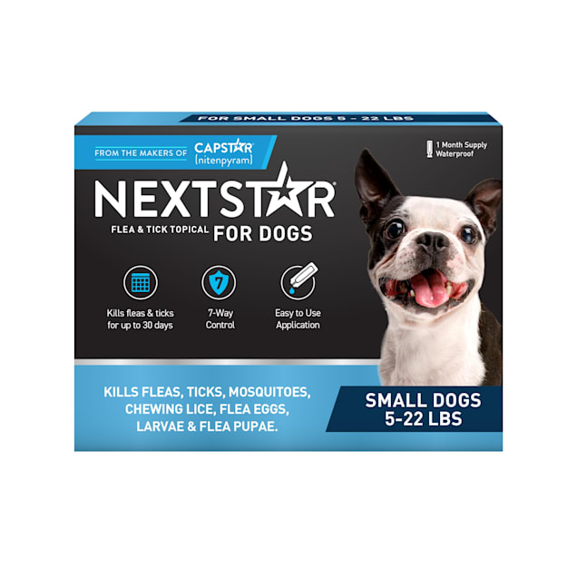 Nextstar Flea Tick Topical Prevention for Dogs 5 22 lbs 1 Month Supply