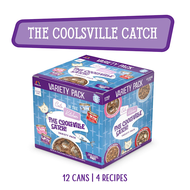 【大特価】CAT'S PAWセメント缶3点まとめ売り Cats in the Kitchen Originals The Coolsville Catch! Variety Pack