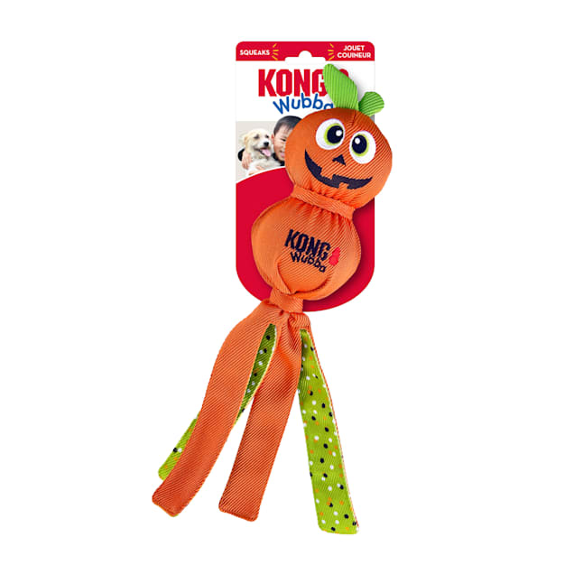 KONG Halloween Wubba Ballistic Pumpkin Dog Toy Large