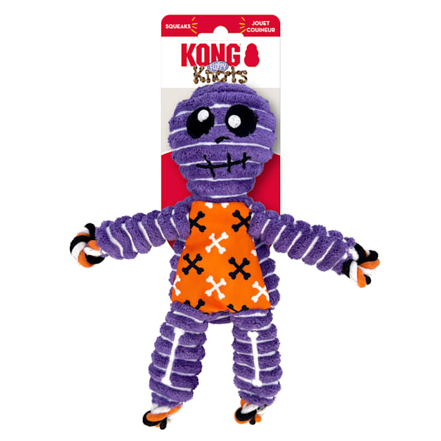 KONG Floppy Knots Skeleton Medium Dog Toy Halloween Edition