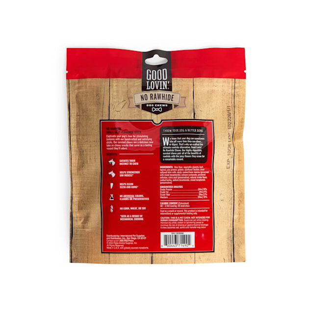 Good Lovin Rawhide Free Small Beef Stick for Dogs