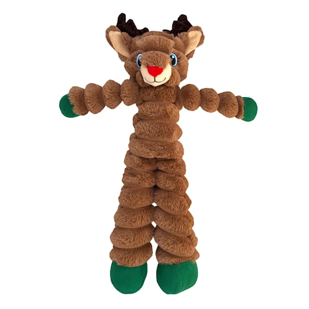 KONG Holiday Shakers Crumples Reindeer Dog Toy, Brown, X-Large - Carousel image #1