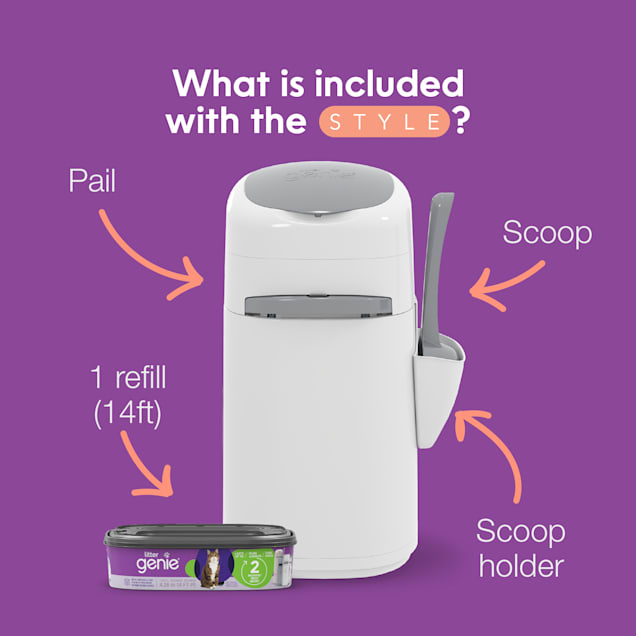 Litter Genie Style Pail Litter Cat Disposal System