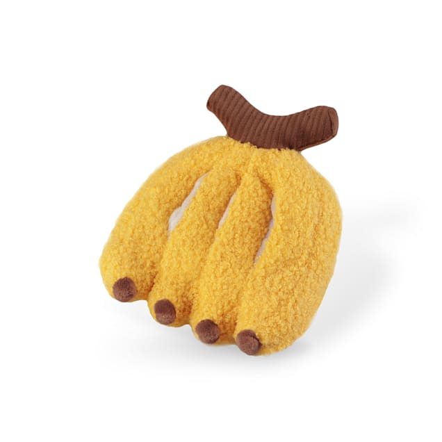 Lambwolf Squeaky Banana Dog Toy, Small - Carousel image #1