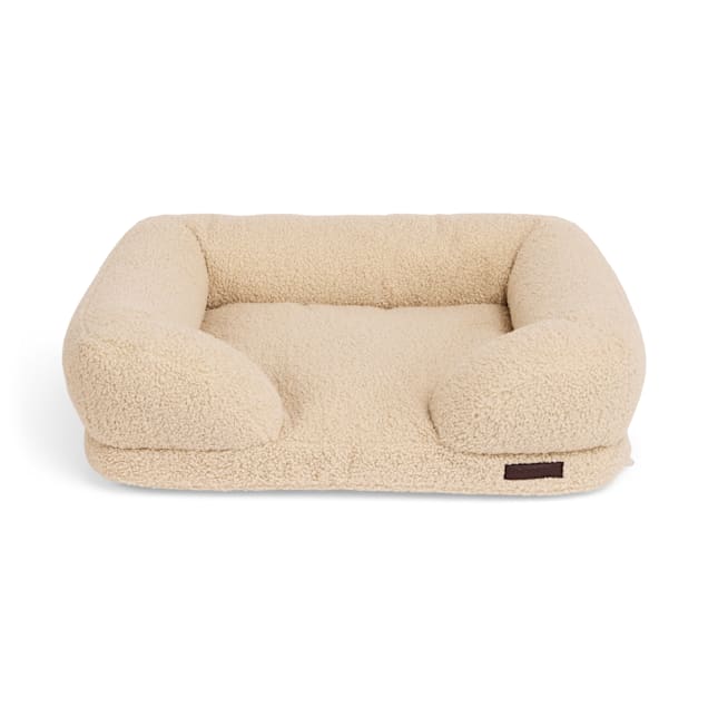 Reddy Faux Shearling Dog Bed 40 L x 30 W x 8 H Tan