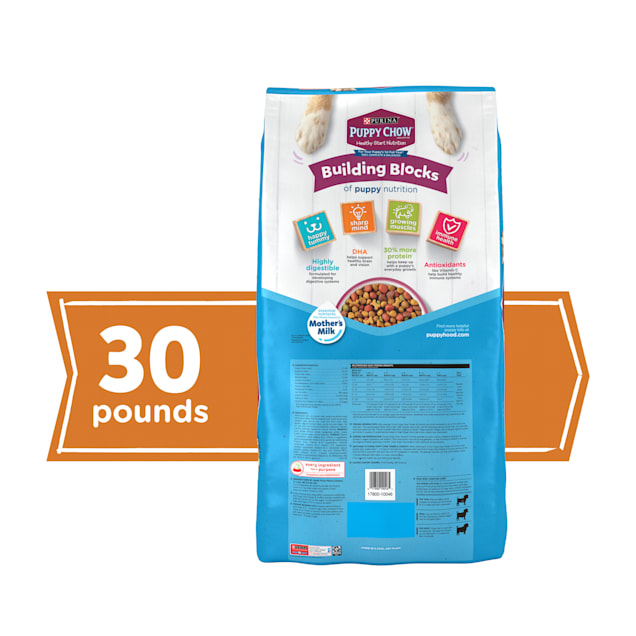 Purina Puppy Chow High Protein Tender Crunchy With Real Beef Dry Food 30 lbs. Petco
