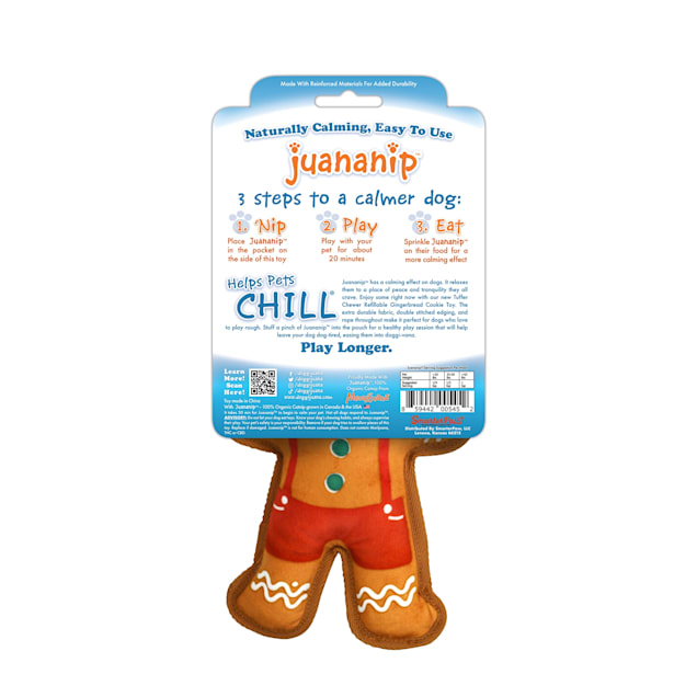 Doggijuana Tuffer Chewer Mini Refillable Gingerbread Cookie Dog