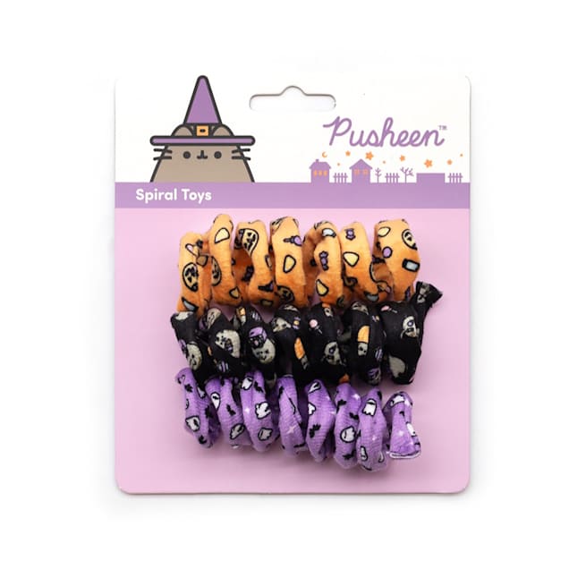 Pusheen Halloween Spiral Cat Toy, Pack of 3 - Carousel image #1
