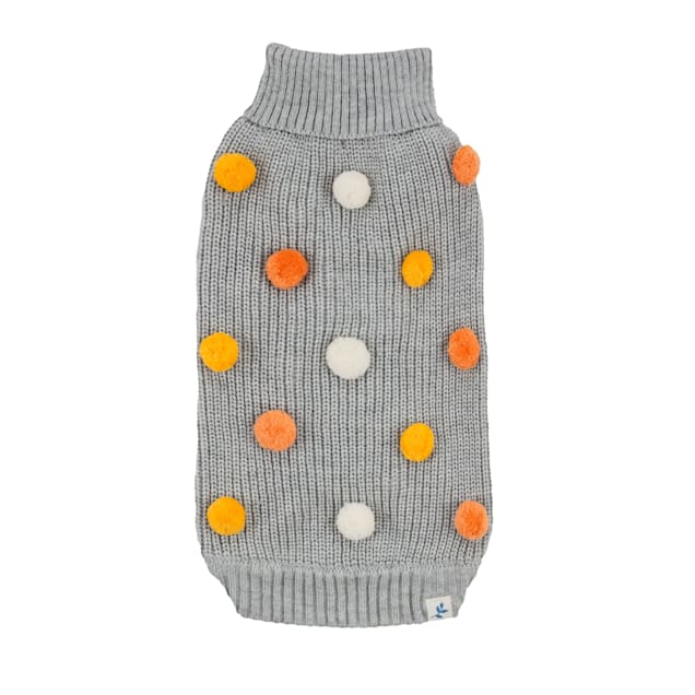 Harry Barker X Small Gray Pom Dog Sweater Turtleneck