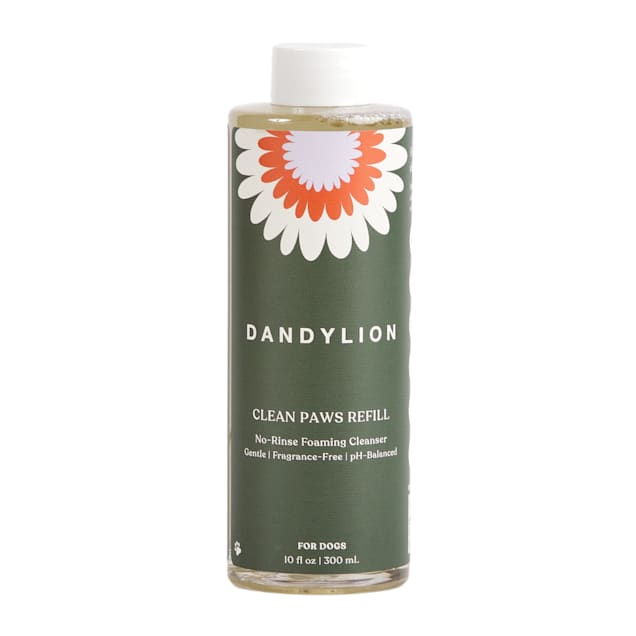 Dandylion Refill Clean Paws No-Rinse Foaming Cleanser for Dogs, 10 fl. oz. - Carousel image #1