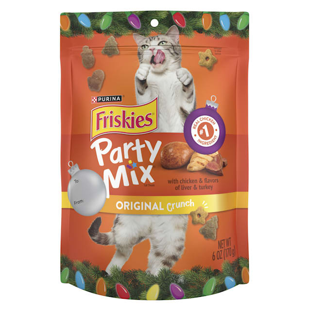 Friskies Party Mix Holiday Original Crunch Holiday Shapes Cat Treats, 6 oz. - Carousel image #1