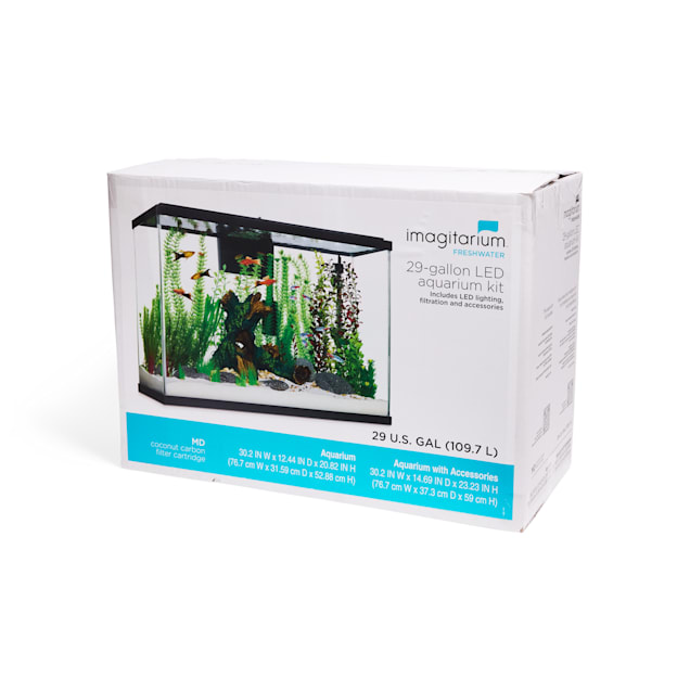 Imagitarium LED Aquarium Kit 30.12 W X 20.82 H 29 Gallon Petco