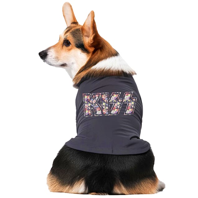 Buttercup Dogs That Rock KISS Dog Tee, Medium, Nine Iron - Carousel image #1