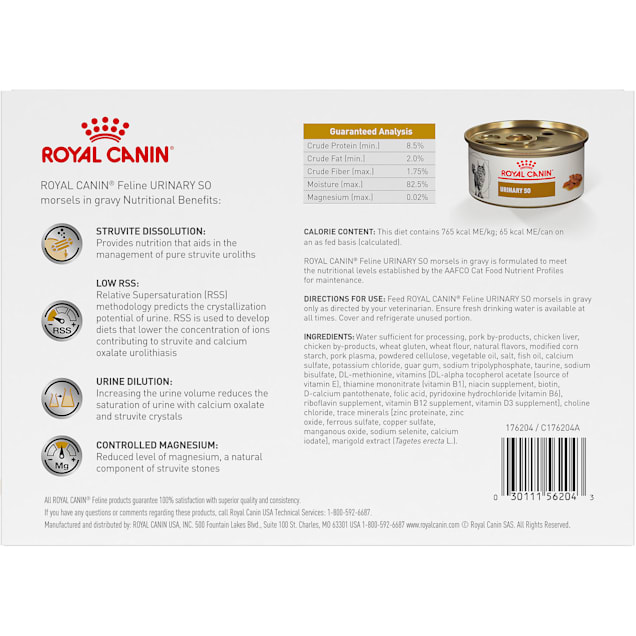 Royal canin urinary so canned cat food feeding guidelines discount