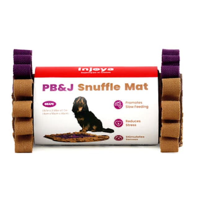 Injoya Brown PB J Snuffle Mat for Dogs 2.25 L X 1.41 W X 0.1 H