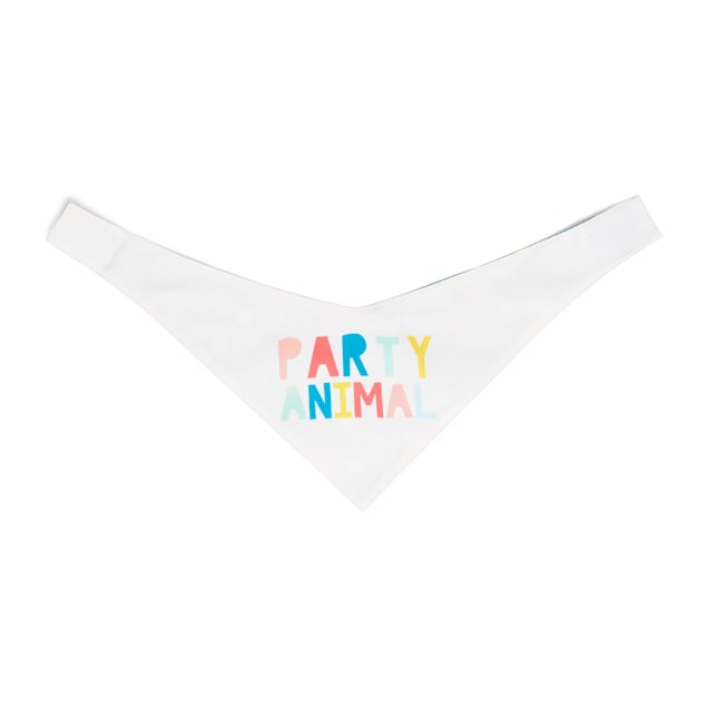 YOULY Birthday Reversible Cat Bandana, Small/Medium, Blue/White - Carousel image #1
