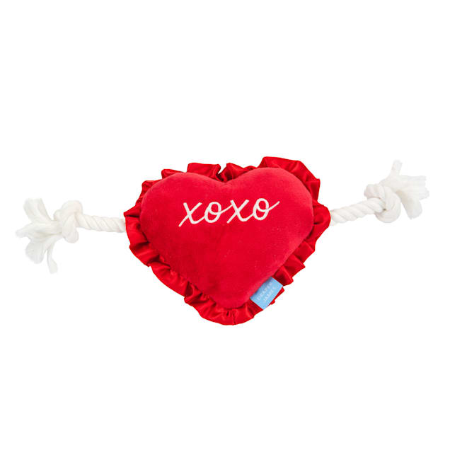 Draper James Ruffle Heart Plush Dog Toy - Carousel image #1