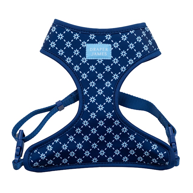 Draper James Floral Classic Reversible Dog Harness, X-Small, Blue - Carousel image #1