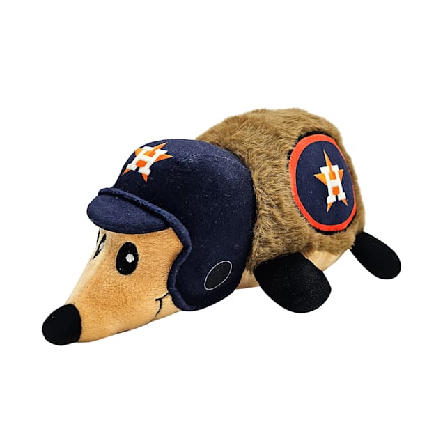 Pets First MLB Houston Astros Hedgehog Dog Toy, Medium - Carousel image #1