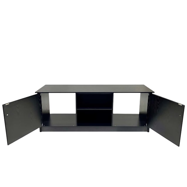North American Pet Products 125-Gallon Black Wooden Aquarium Stand