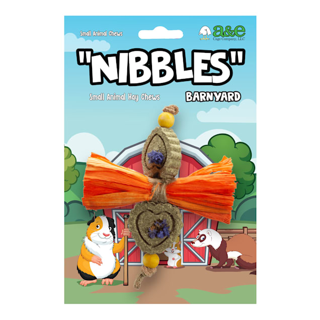 A&E Cage Company Nibbles Butterfly Bloom Hay Chews, Petco - Main Image